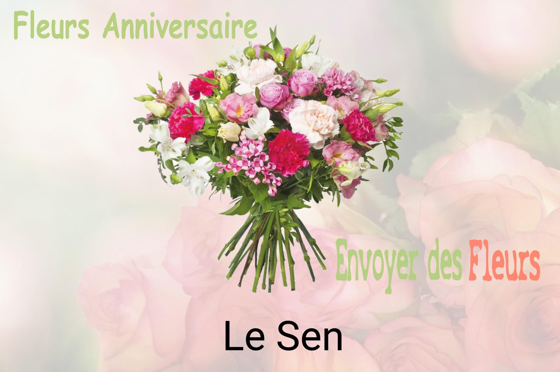 Bouquet de fleurs d’anniversaire livré à Le Sen